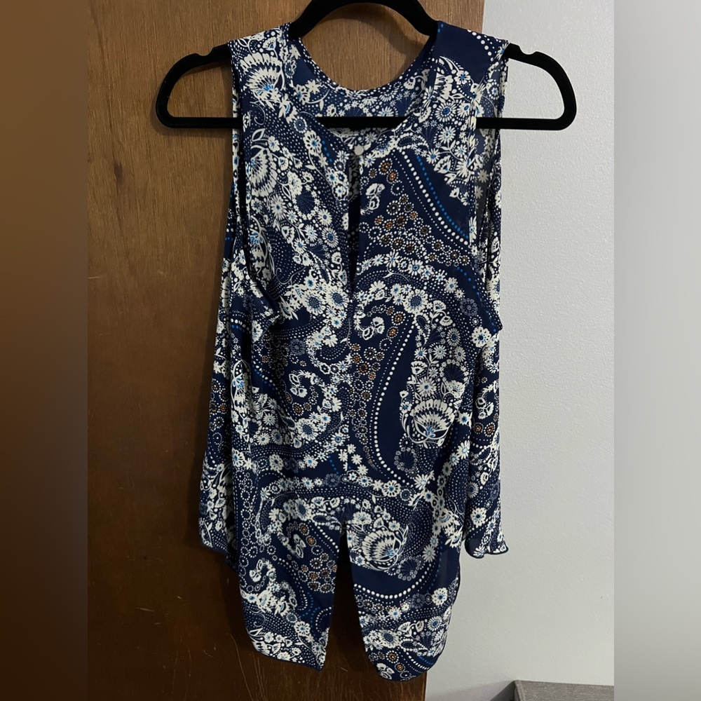 Blue Blouse with detail